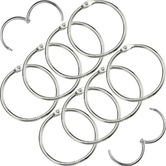 FENGGUIQU 10-Pack Metal Binder Clips 0.4x3.1x3.1 Inches for Organizing Loose Leaf Papers and Documents