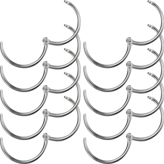 10 Pcs Split Ring Paper Binding Rings Large Key Binder Clips Loose Leaf Metal Book