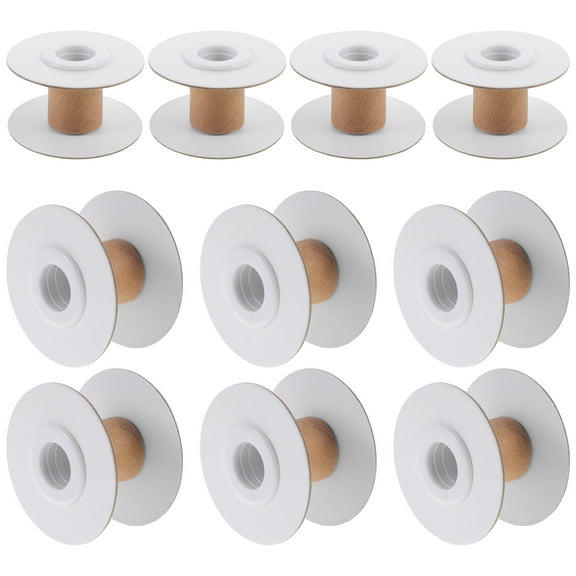 10 Pcs Spool Crochet Yarn Ribbon Knitting Winding Spools Wire Storage Organizer Weaving Bobbins