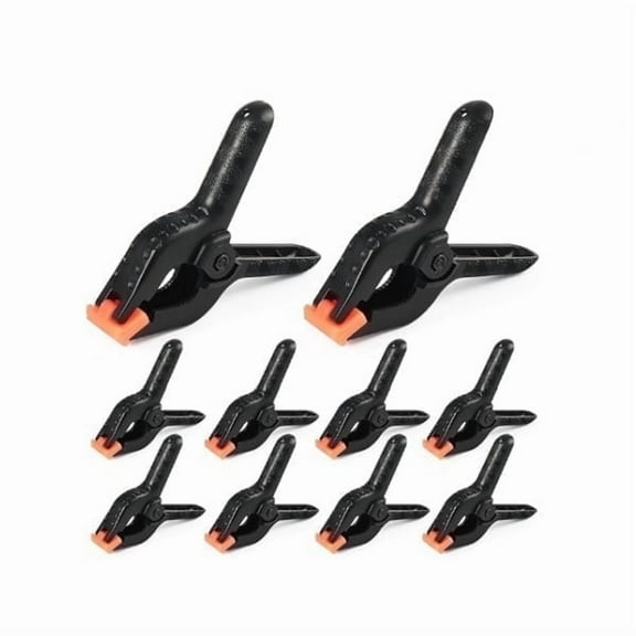 10 Pcs Spring Clamps,4 Inch Large Plastic Spring Clips Clamps Heavy Duty Woodworking Clamps for Crafts Balloon Arch Photography Backdrop Stand Pool Cover Clips