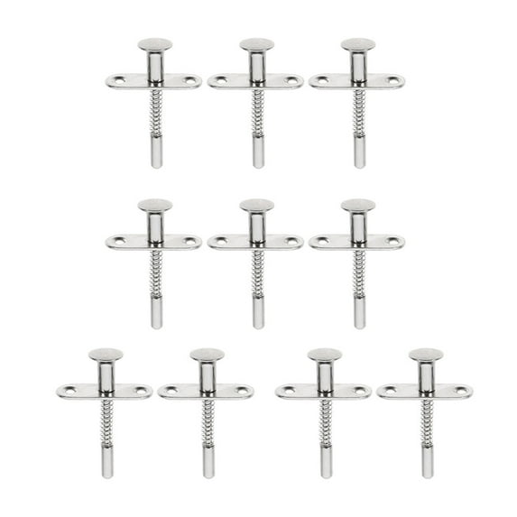 10 Pcs Spring Latch Door Locks Bolts Plunger Latch Bolt Spring-loaded Bolt Spring Pin Door Plunger Rod