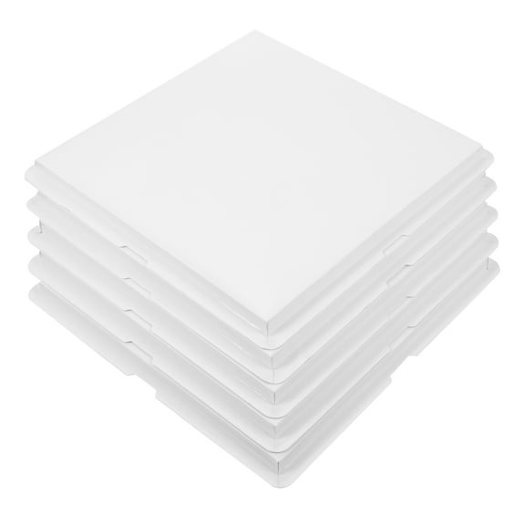 10 Pcs Square Cardboard Pad Food Tray Cupcakes Platter Display Serving Disposable Dinner Plate Dessert Gold Decor