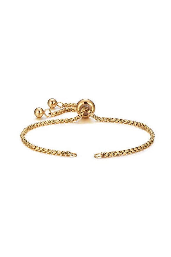 10 Pcs Stainless Steel Adjustable Slider Bracelet Slider Extender Chains Friendship Bracelets for Jewelry Making DIY 8 Inches(215mm) G