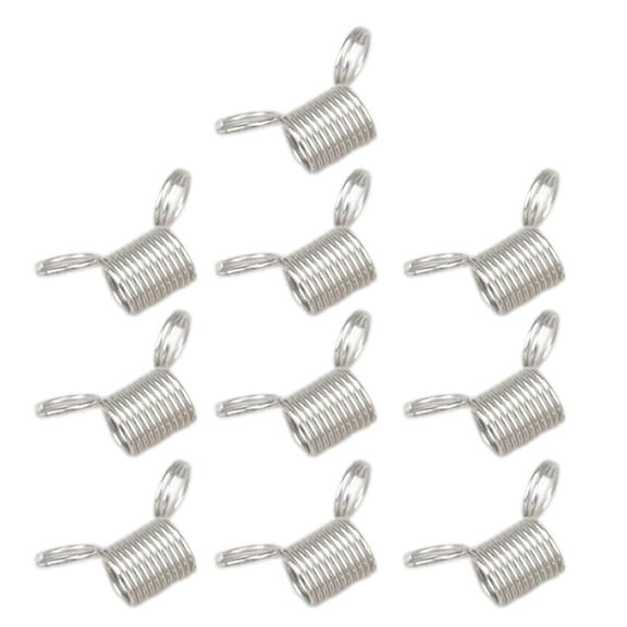 10 Pcs Stainless Steel Bead Stop Spring Clamps Creative Bead Line End Clasps Jewelry Making Accessories
