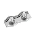 thumbnail image 1 of 10 Pcs Stainless Steel Duplex Wire Rope Clip Cable Clamp For 1.5mm-2mm Rope, 1 of 5