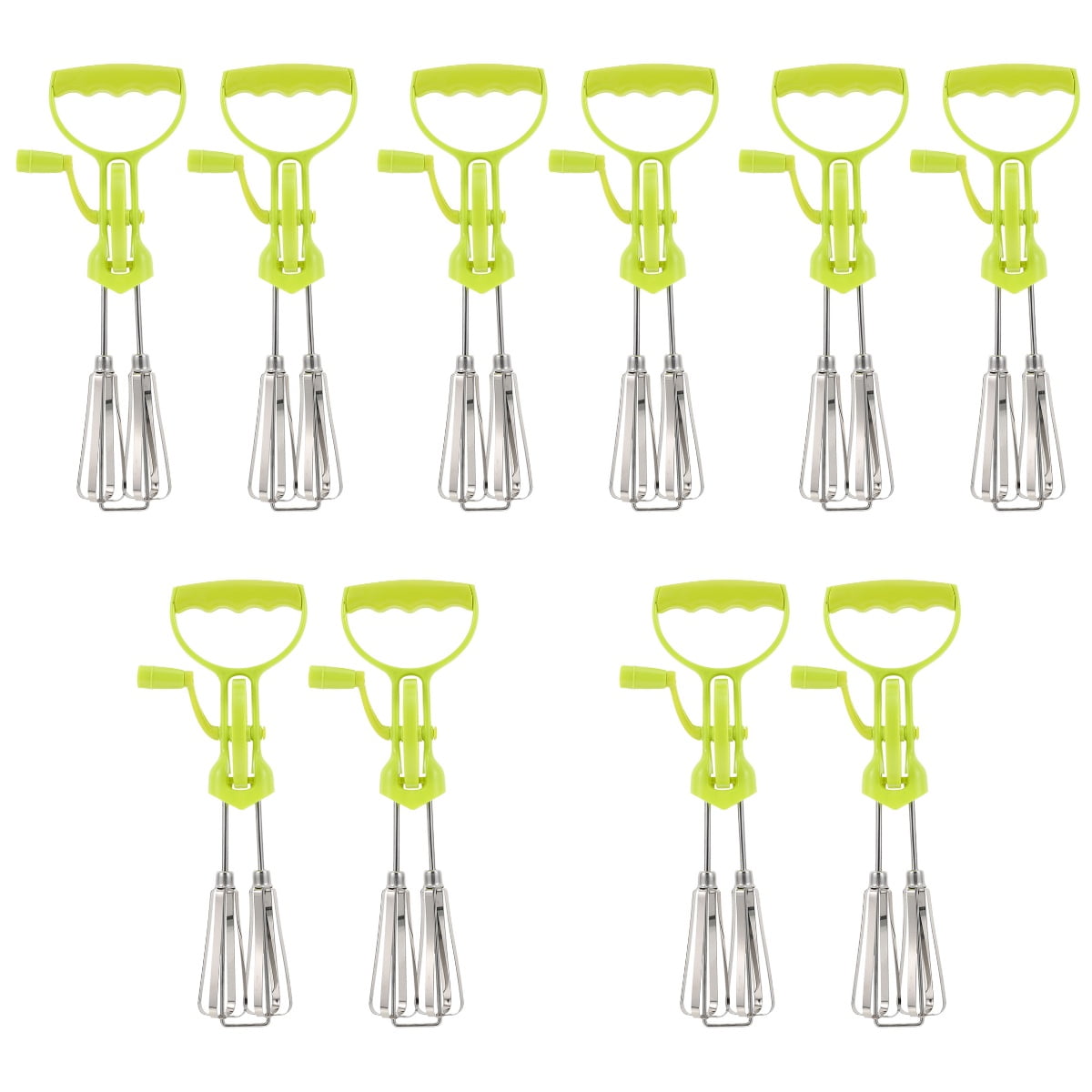 10 Pcs Stainless Steel Egg Beater Ergonomic Kitchen Tool Tools Blenders