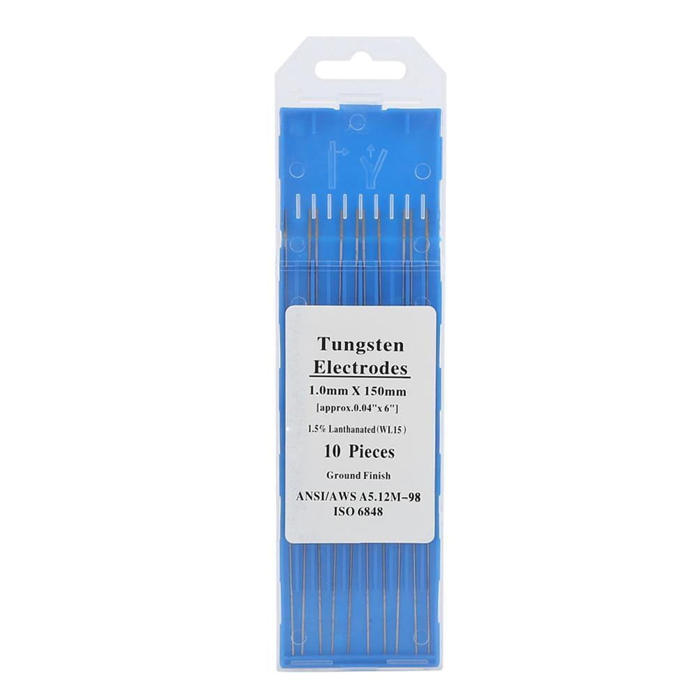 10 Pcs Stainless Steel Metal Welding WL15 Lanthanum Tungsten TIG Electrodes New