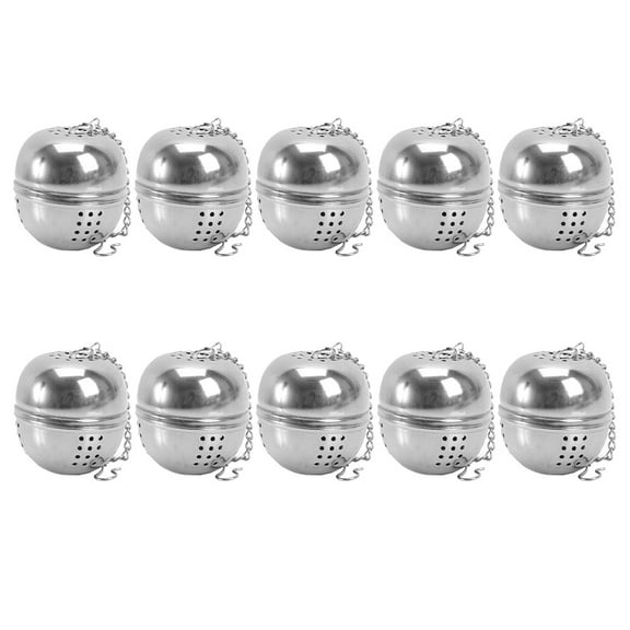 10 Pcs Stainless Steel Tea Ball Tea Infuser Tea Residue Infuser Home Diffusers Home Tea Ceremony Supplies