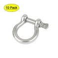 thumbnail image 1 of 10 Pcs Stainless Steel Wire Rope Fastener Bow Shackles 5mm Thread, 1 of 5