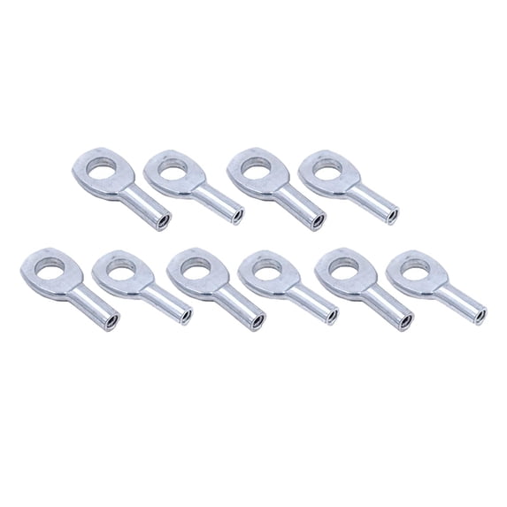 10 Pcs Steel Wire Rope Eyelets Accessories Gym Equipment Parts Gym Machine Cable 6mm