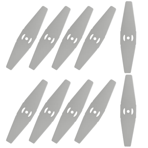 10 Pcs String Trimmer Head Blades Replace, Weed Eater Wacker Blades Metal Replacement, Universal Weed Warrior Trimmer Head, Cutter Accessories for Grass Trimmer, Black