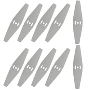 10 Pcs String Trimmer Head Blades Replace, Weed Eater Wacker Blades Metal Replacement, Universal Weed Warrior Trimmer Head, Cutter Accessories for Grass Trimmer, Black