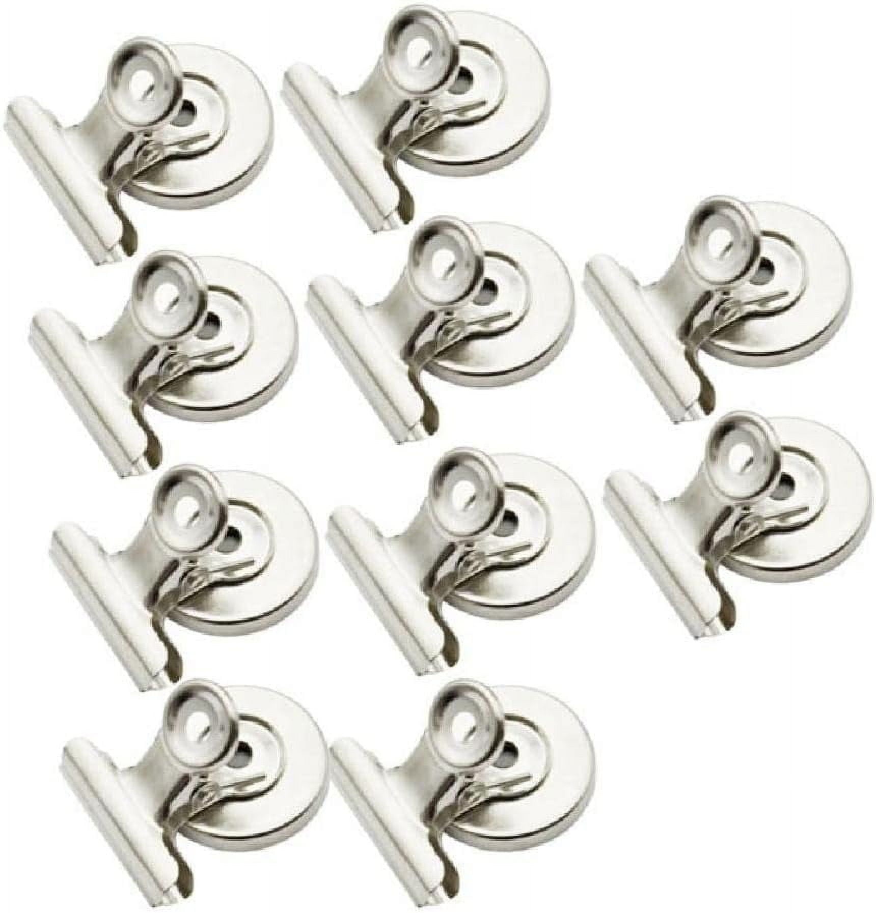 10 Pcs Strong Magnetic Clips Magnetic Paper Clamps Heavy Duty Refrigerator Magnets with Clips for Files Photos Displays