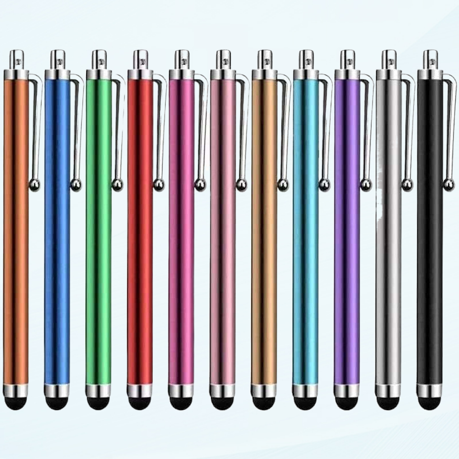 10 Pennine Touch Universali: Stilo Per Cellulare, Tablet E Smartphone (Punta In Gomma Morbida)