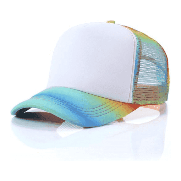 10 Pcs Sublimation Blank Colored Kids Baseball Caps With Adjustable Polyester DIY Print Truck Driver Caps