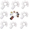 thumbnail image 1 of 10 Pcs Sublimation Blanks Keychain With 7 Keyring, DIY Heat Transfer Press Key Chains with Keyrings for Photos, 1 of 8