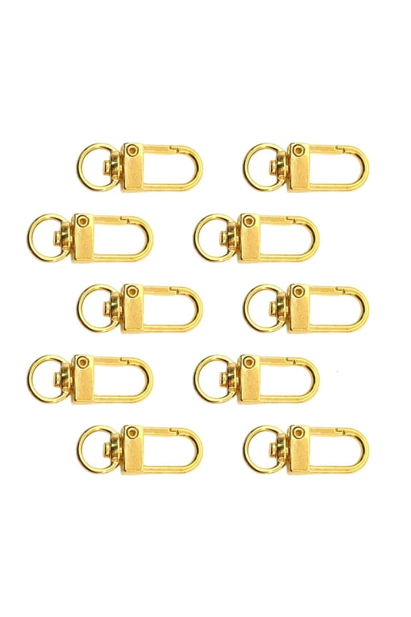 10 Pcs Swivel Lanyards Snap Hooks Keychain Hooks Metal Lobster Claw Clasps Keychain Clips for DIY Bag Jewelry Making