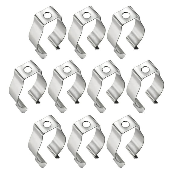 10 Pcs T8 Light Bulbs U Clips Holder Fluorescent Tube Lamp Bracket