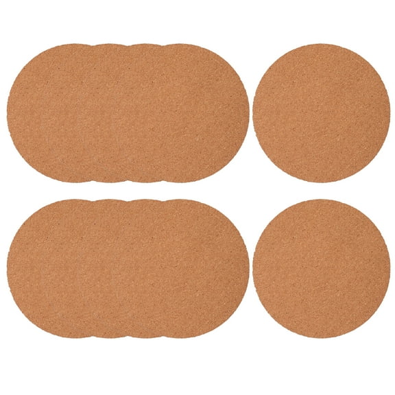 Hytrove 10-Pack Cork Plant Mats, 5.9 Inch Diameter, Assorted Colors, Indoor Plant for Pots and