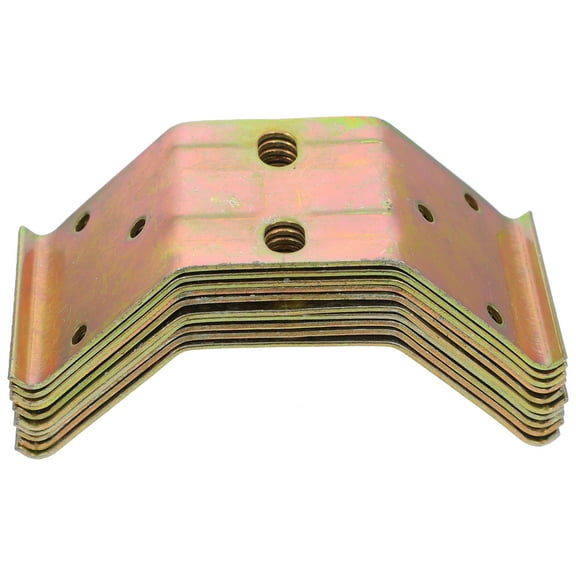 10 Pcs Table Leg Corner Mending Joining Plate Connecting Brace Metal Brackets Shelf Holders Dining Furniture Heavy Duty