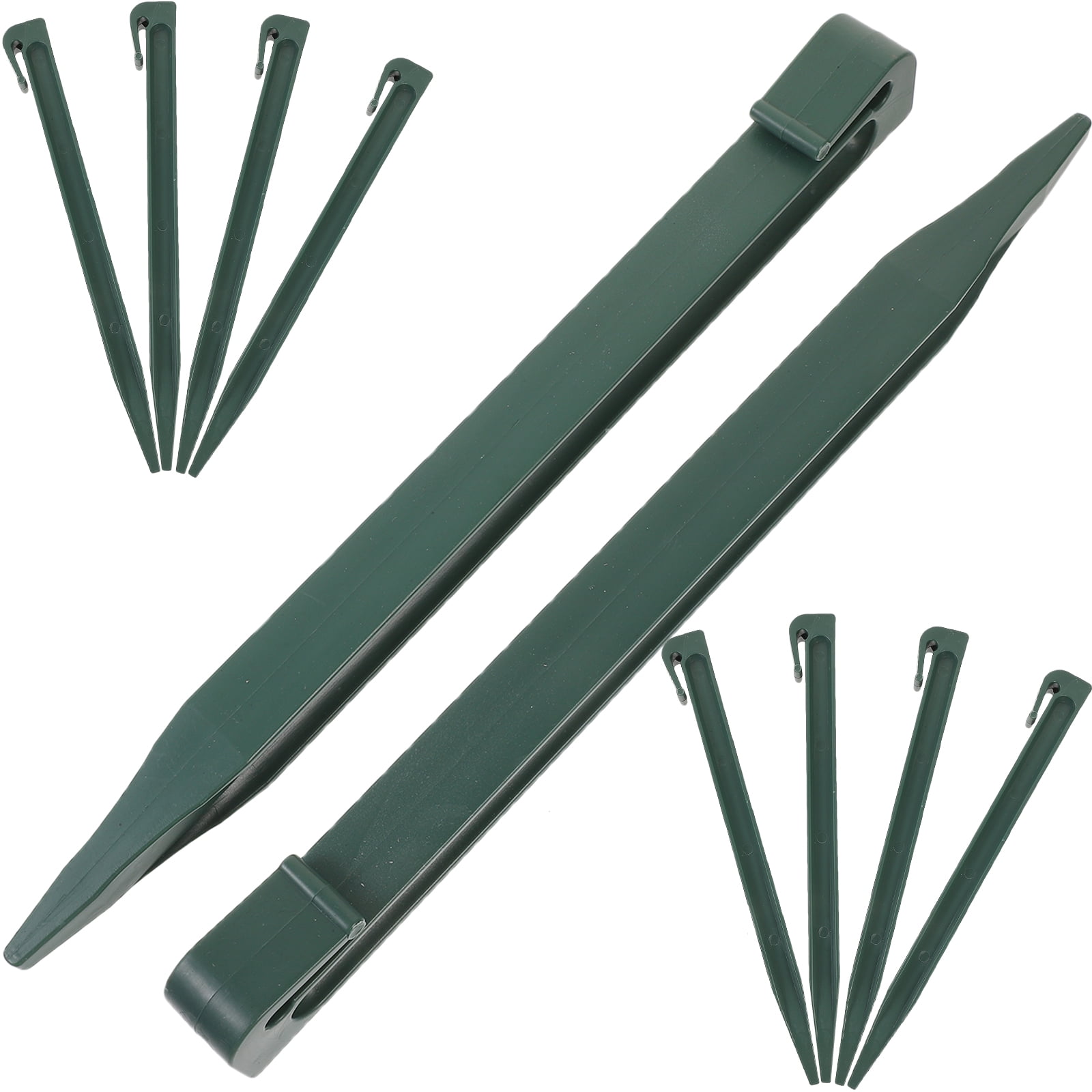10 Pcs Tarps Tent Pegs Garden Edging Spikes Plastic Ground Stakes Pp