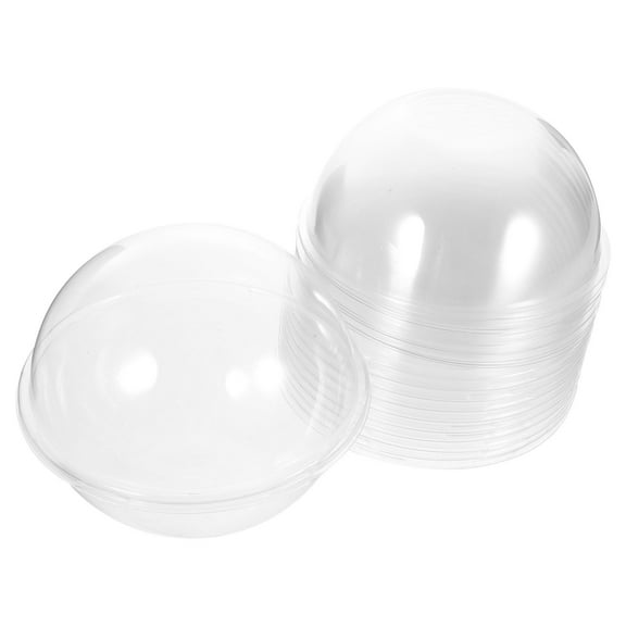 OHOIOLLA Clear Plastic Dessert Boxes for Storage Suitable for Cupcakes Muffins and Small Cakes 10 Pcs