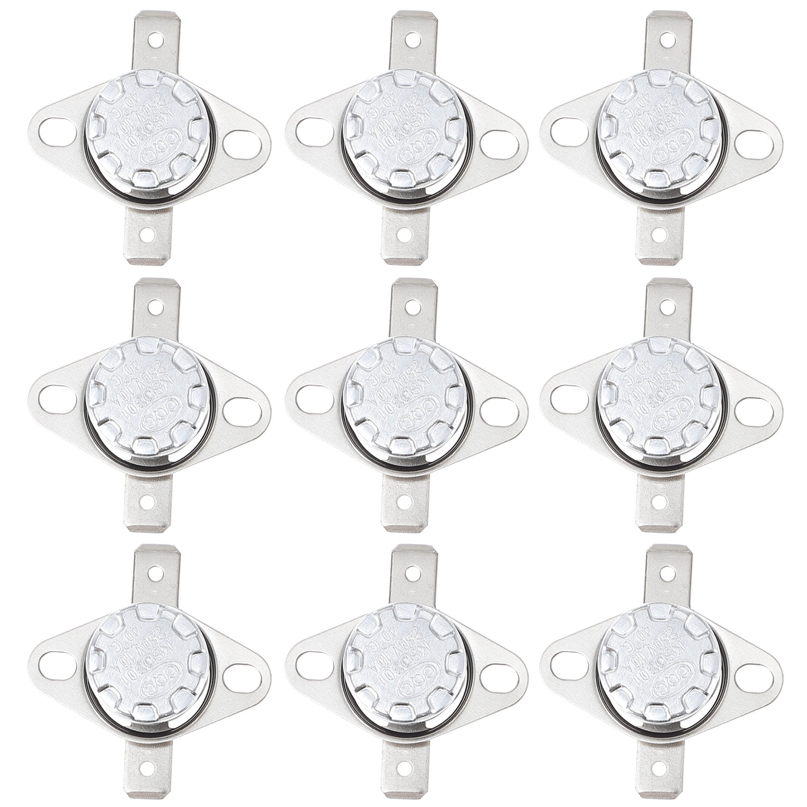 10 Pcs Thermal Control Thermostat for Coffee Maker Normally Open Ys