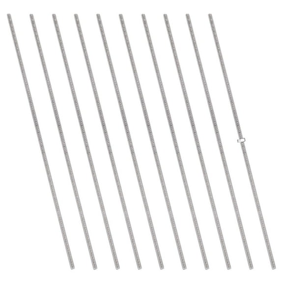 10 Pcs Threads Studs Rods M4 Stainless Steel Full Thread Bar Stud Screw Threaded Rod Studs 250mm Long Threaded Screw for DIY Anchor Bolts Clamps Hangers