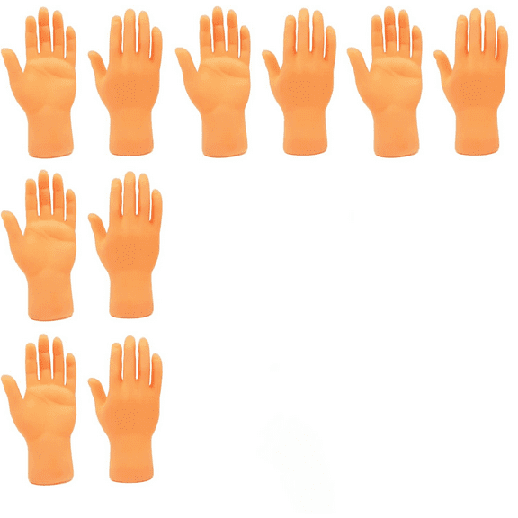 10 Pcs Tiny Hands, Mini Left Hand Right Hand Finger Puppets Mini Finger for Games