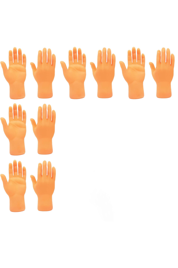 10 Pcs Tiny Hands, Mini Left Hand Right Hand Finger Puppets Mini Finger for Games