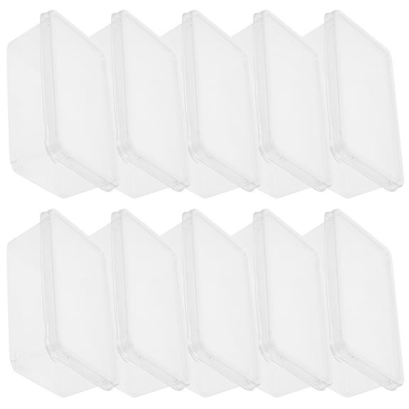 10 Pack Clear Tiramisu Dessert Boxes - Transparent Mini Cake Containers for Christmas, To- Storage, Party Treat Boxes