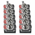 thumbnail image 1 of 10 Pcs Toggle Switch 12v 24v 220v 230v 10a on / off 2 Pin Car Rocker Switch, 1 of 8