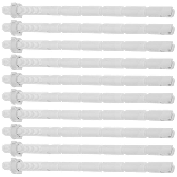 10 Pcs Toilet Button Screw Tank Flushing Rod Water Accessory Dual Valve Replacement Kit