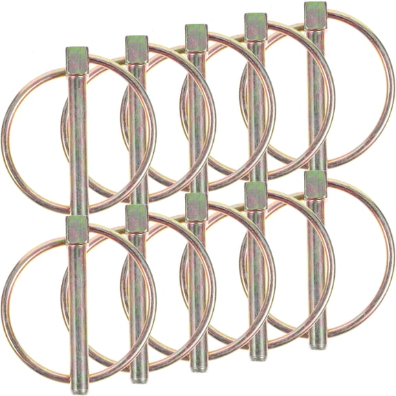 CIMAXIC 10Pcs Professional Lynch Pin Fastener with Rings Made of Sturdy Alloy for Industrial Use