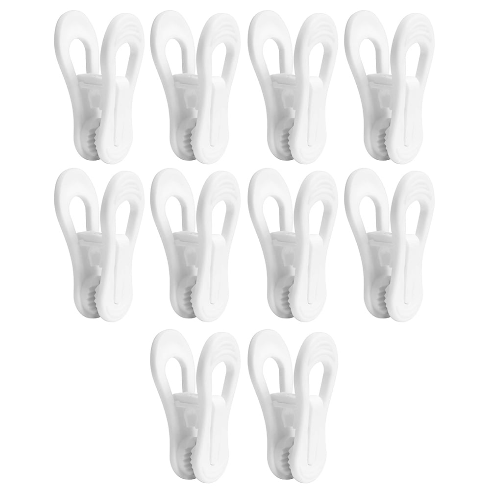10 Pcs Towel Clips Multi Functional Pants Rack Hanger Clothes Finger