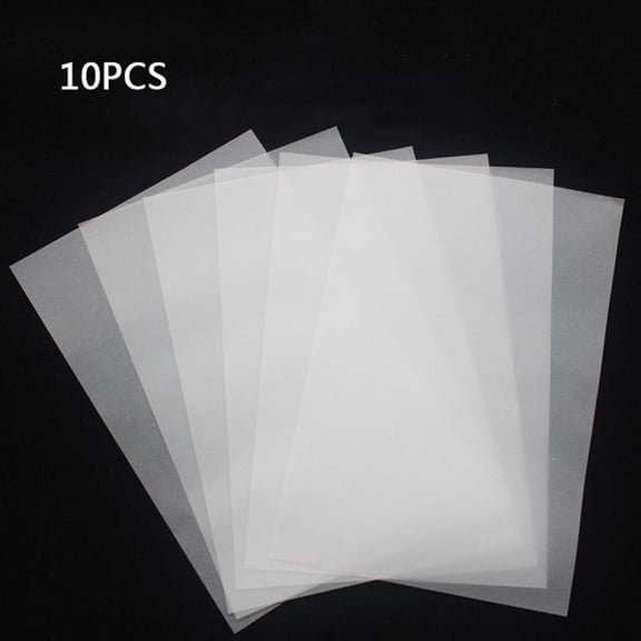 10 Pcs Transfer Paper Repeatedly Use Carbon Water-Soluble Tracing Paper 8"×6",Transfer Pattern on Cloth,Fabric,Canvas,Paper for Home Sewing Cross-Stitch Paint