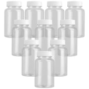10 Pcs Transparent Plastic Oil Sample Bottles with Lids, Food-Safe PET Material, 150 ml Large Mouth Bottles for Liquid Storage and Dispensing, Convenient for Bulk Use