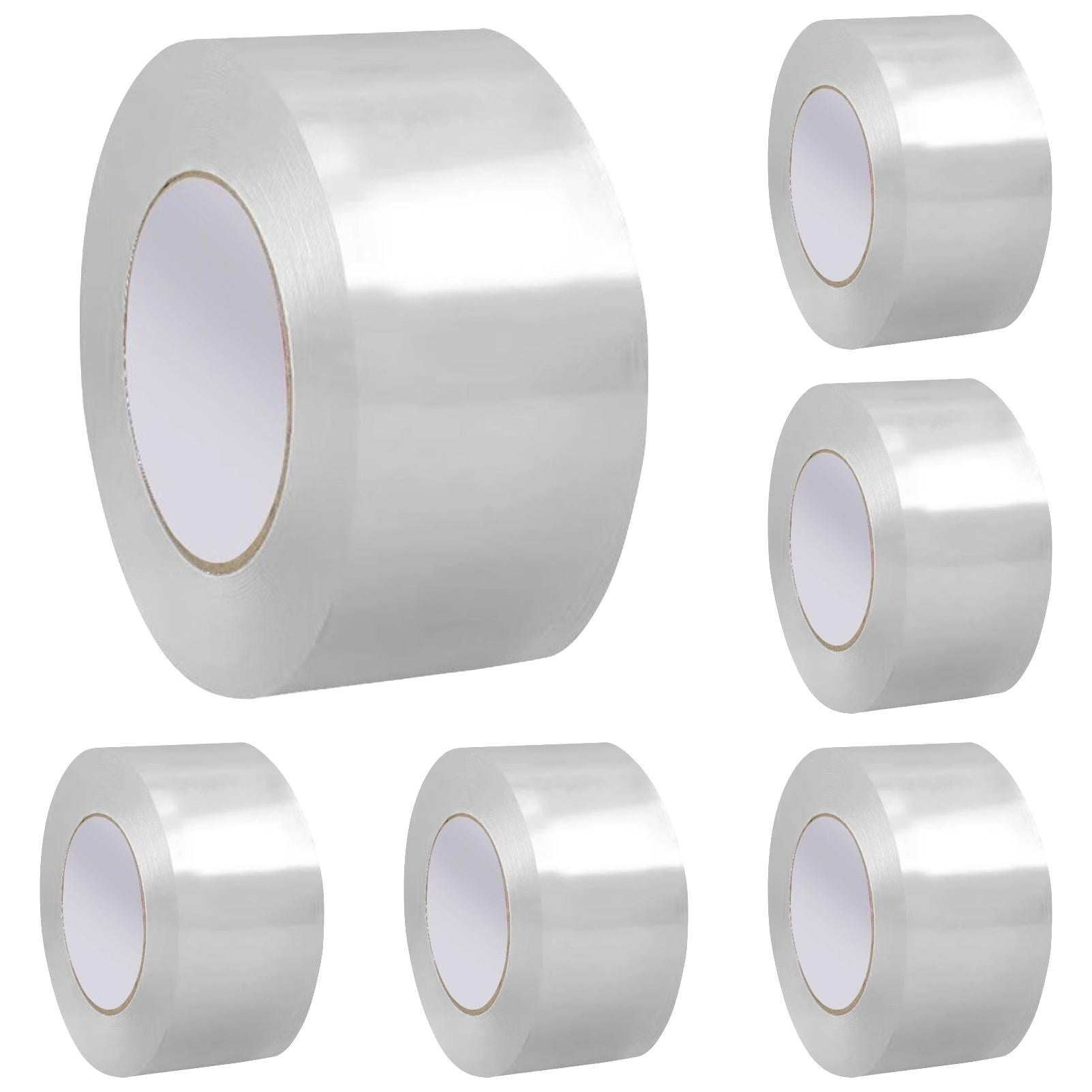 10 Pcs Transparent Window Weather Sealing Tape 1.2 Inch x 33 FT Weather Stripping Residue-Free Clear Window Insulation Tape for Doors Windows and Shower Glass Gaps (1.2 in * 33 FT)
