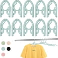 thumbnail image 1 of GBAYXJ 10 Pcs Travel Foldable Hangers 2024 Update Portable Plastic Hanger Travel Accessories Must Haves Clothes Drying Rack Folding Hanger For Traveling Camping Flying RV, 1 of 4