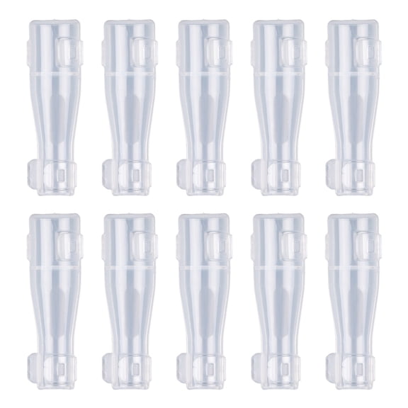 10 Pcs Travel Makeup Brushes Cosmetic Lid Plastic Bristle Covers Makeup Brush Covers Makeup Brush Protector Easy to Use