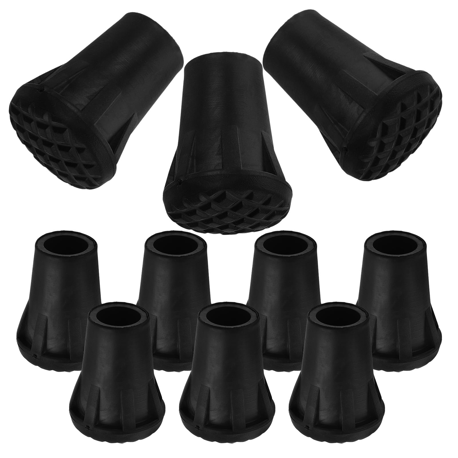 10 Pcs Trekking Pole Protector Walking Cane Tips Hiking Sticks End Caps Protector Crutch Tips