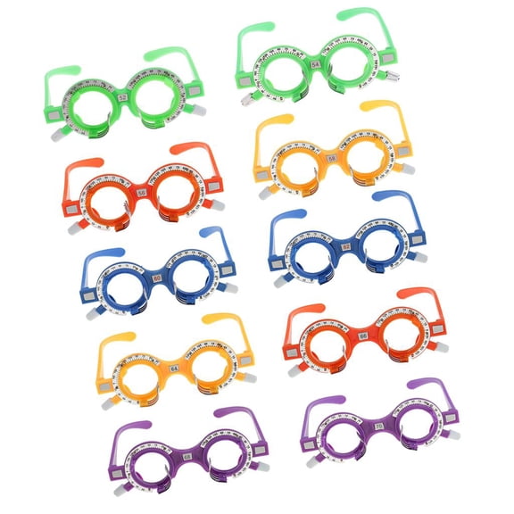 10 Pcs Trial Frame, Optical Trial Lens Frames (PD 52-70mm) Optical Optic Trial Lens Frames - Eye Optometry Test Opticians