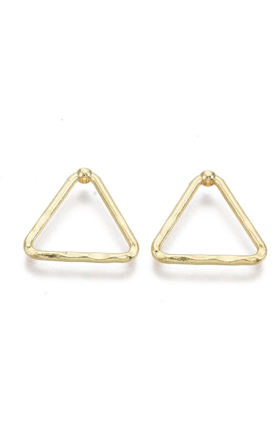 10 Pcs Triangle Pendant Charms Alloy Pendants Triangle Ring Metal Charms Pendant Jewelry Making Charms Pendant Decoration DIY