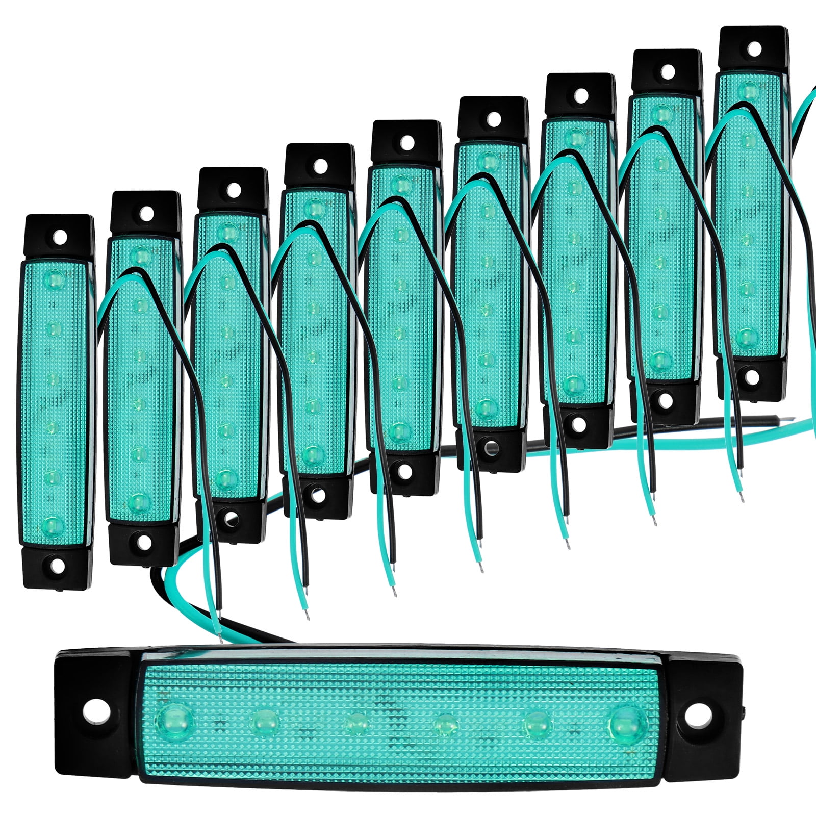 10 Pcs Truck Lights Tail Lights LED Trailer Turn Signals Light LED Brake Lights Trailer Side