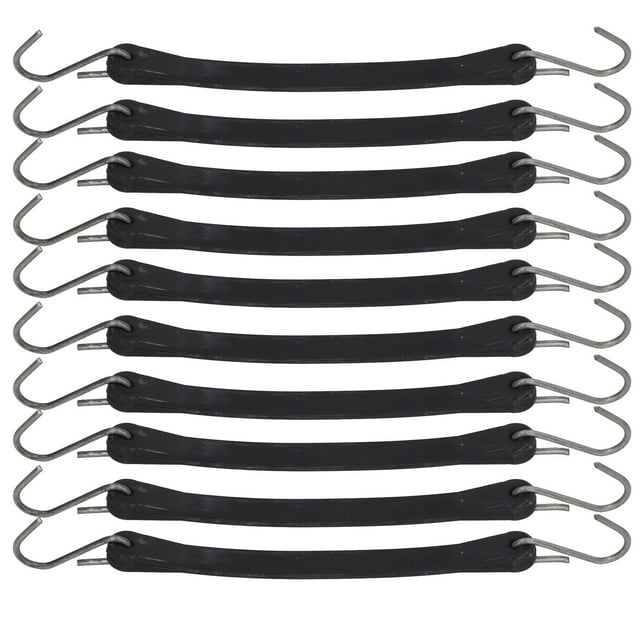 10 Pcs Truck Tie Down Cord 10in Heavy Duty Motorcycle Trailer Tow Rope