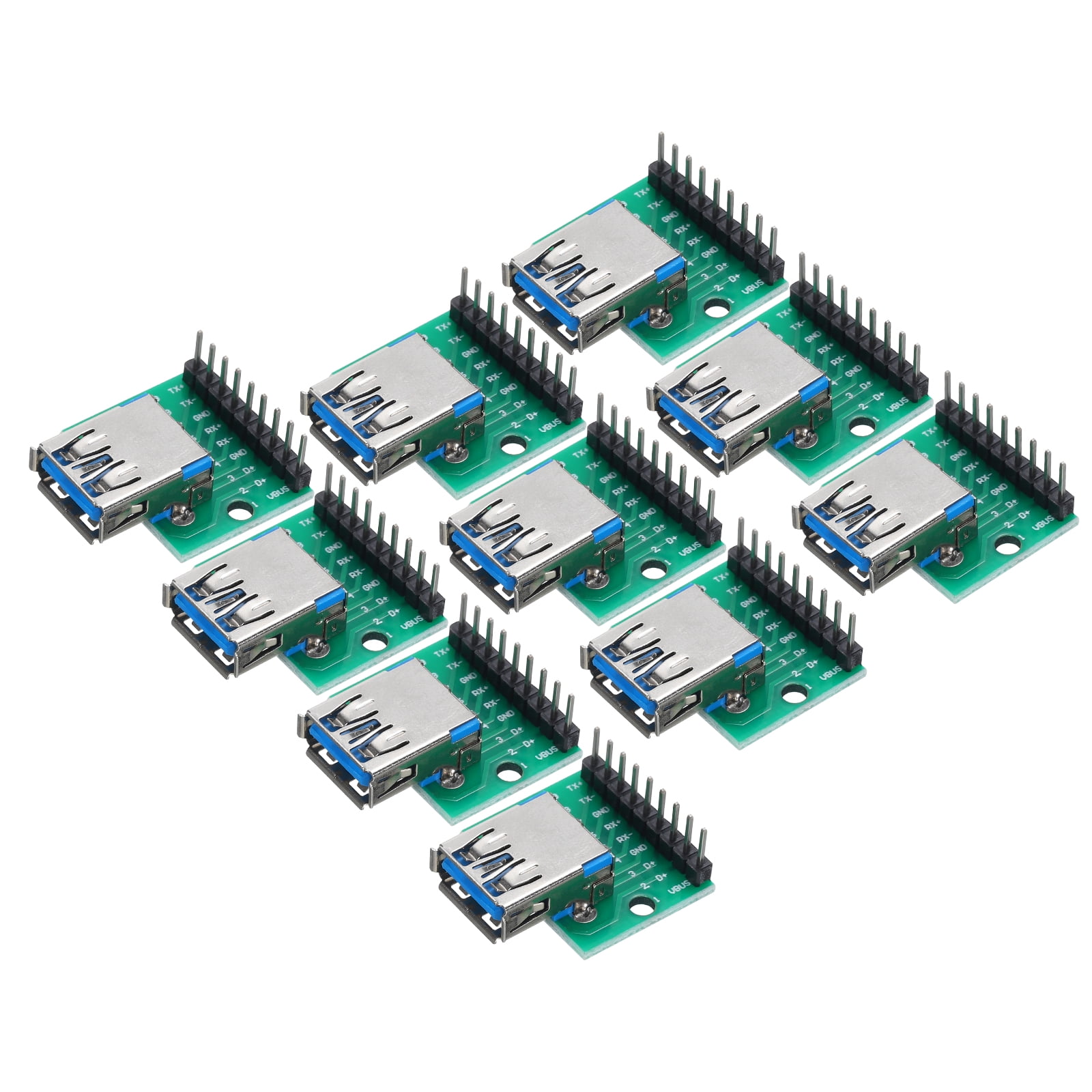 10 stuks DIP-connector conversieadapter mini USB naar DIP adapter USB Breakout Board 5P voor 2,54 mm PCB Board DIY USB-voeding