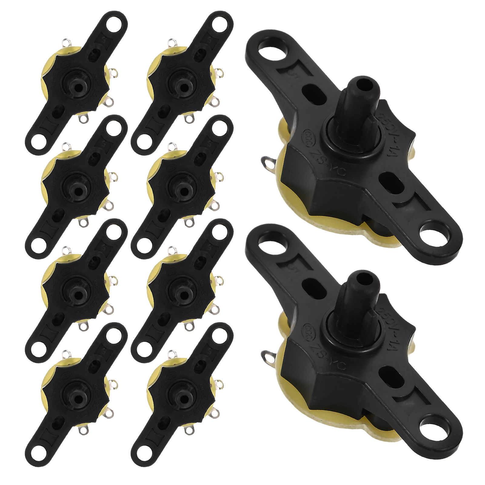10 Pcs Universal Fan Selector Car Switch Cabinet Push Button Yacht RV ...