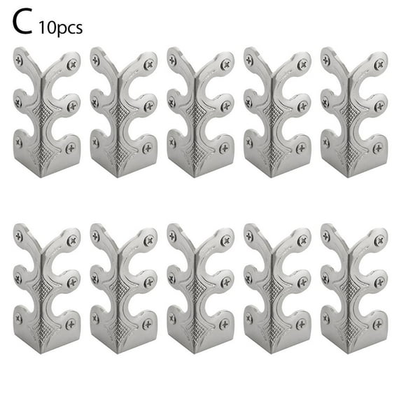 10 Pcs Vintage Base Board Corner Protectors Metal Skirting For Jewelry Wooden Box Guard Corner Antique Decorative