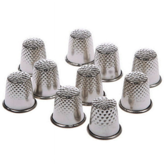 10 Pcs Vintage Metal Finger Thimbles for Sewing, Pin Needle Protection for Machine & Hand Crafting