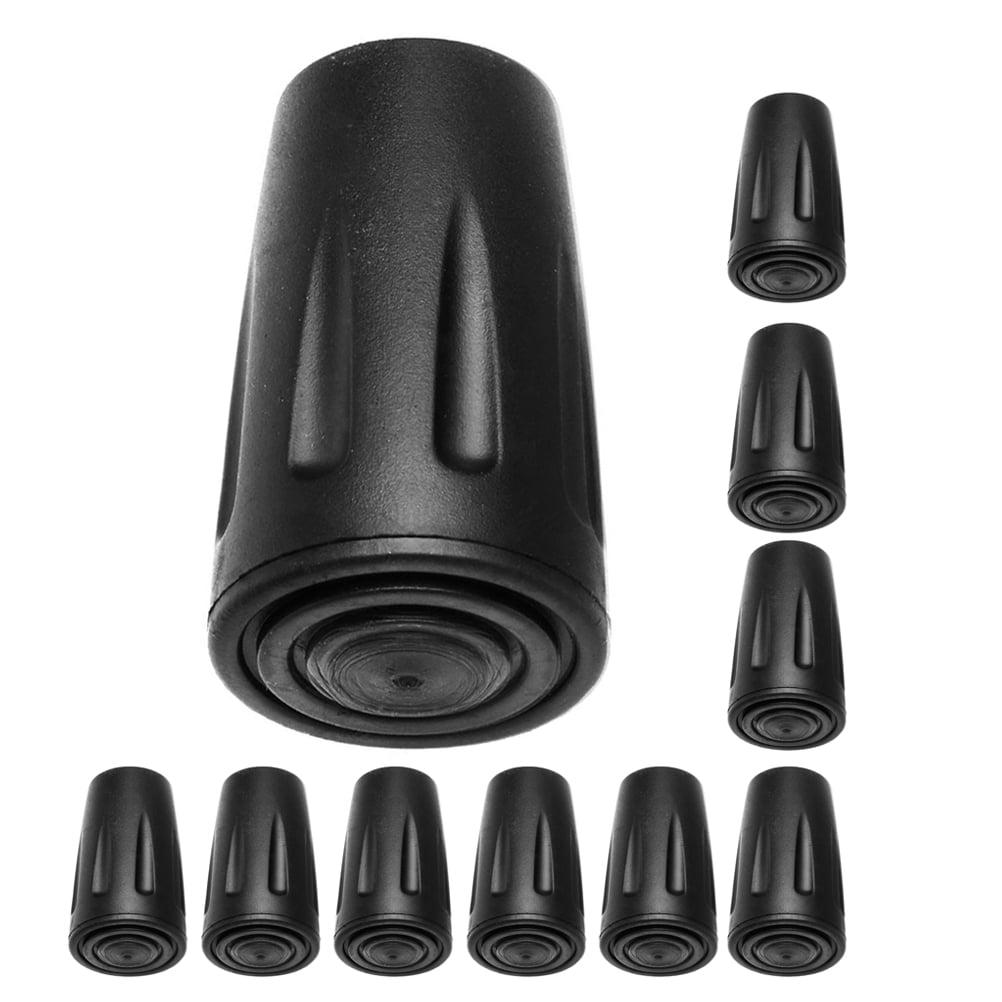 10 Pcs Walking Cane Tips Anti-slip Foot Covers for Sticks Elder
